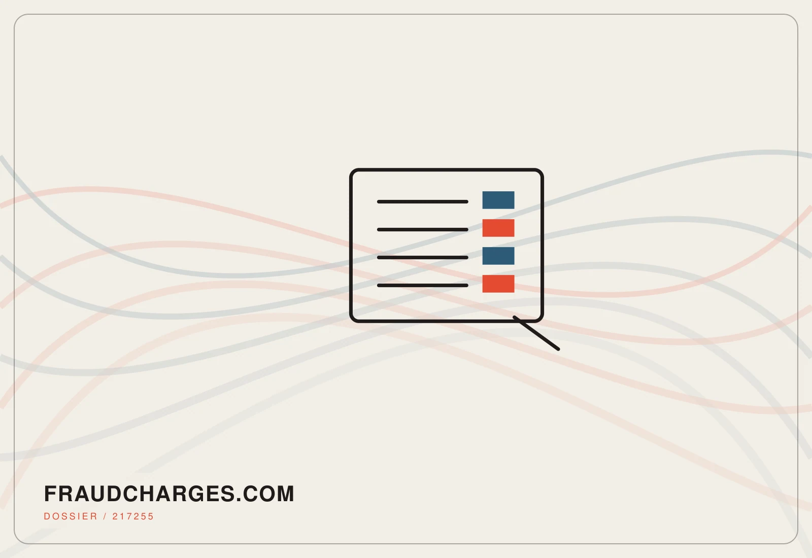 Abstract editorial artwork created for fraudcharges.com
